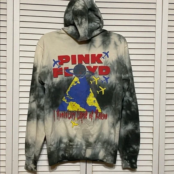 Pink Floyd Hoodie World Tour 87 Tie Dye Sweatshirt Size (34-36) S - Picture 4 of 8